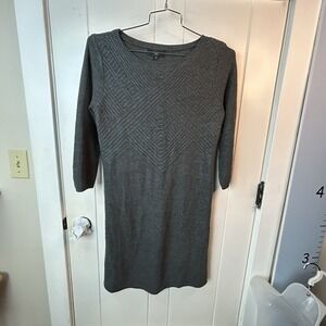 Mossimo Women's Large Gray Sweater Dress‎ Scoop Neck